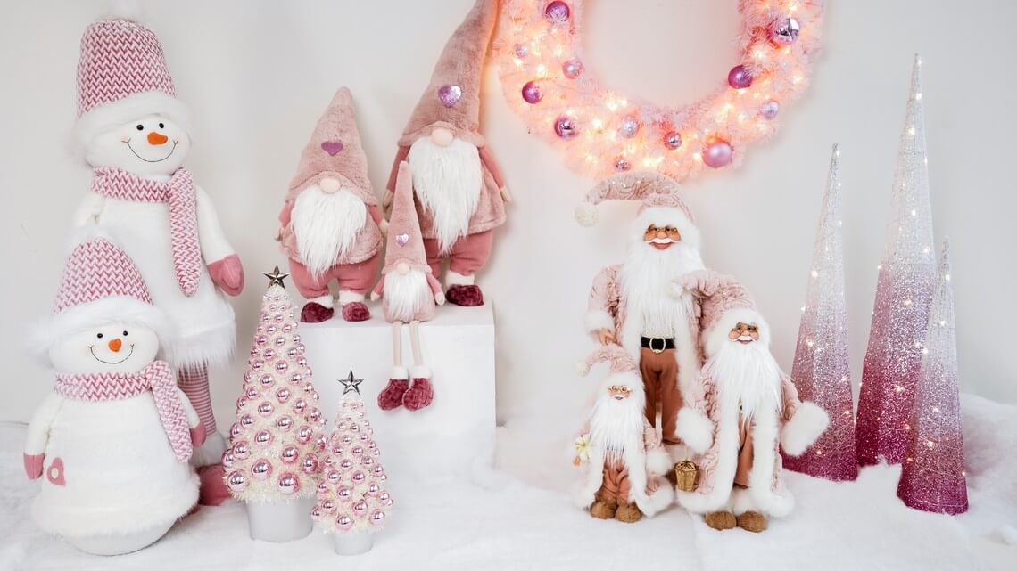 Elegant pink Pink Christmas